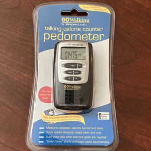 Sportline Go Walking Talking Calorie Counter Pedometer With Walking Handbook New